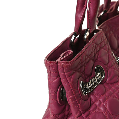 Christian Dior Lambskin Cannage Chri Chri Tote Fuchsia 20 of 24