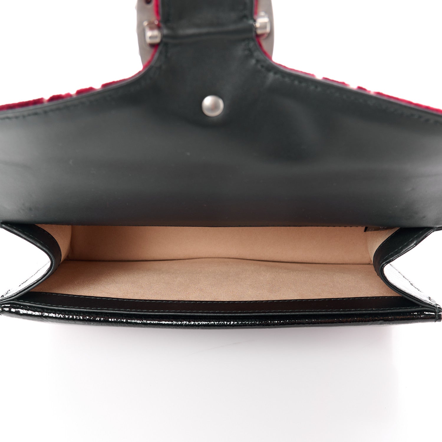Gucci Velvet Skipper Crystal GG Monogram Small Dionysus Shoulder Bag Red Cipria Black Black Diamond 5 of 11