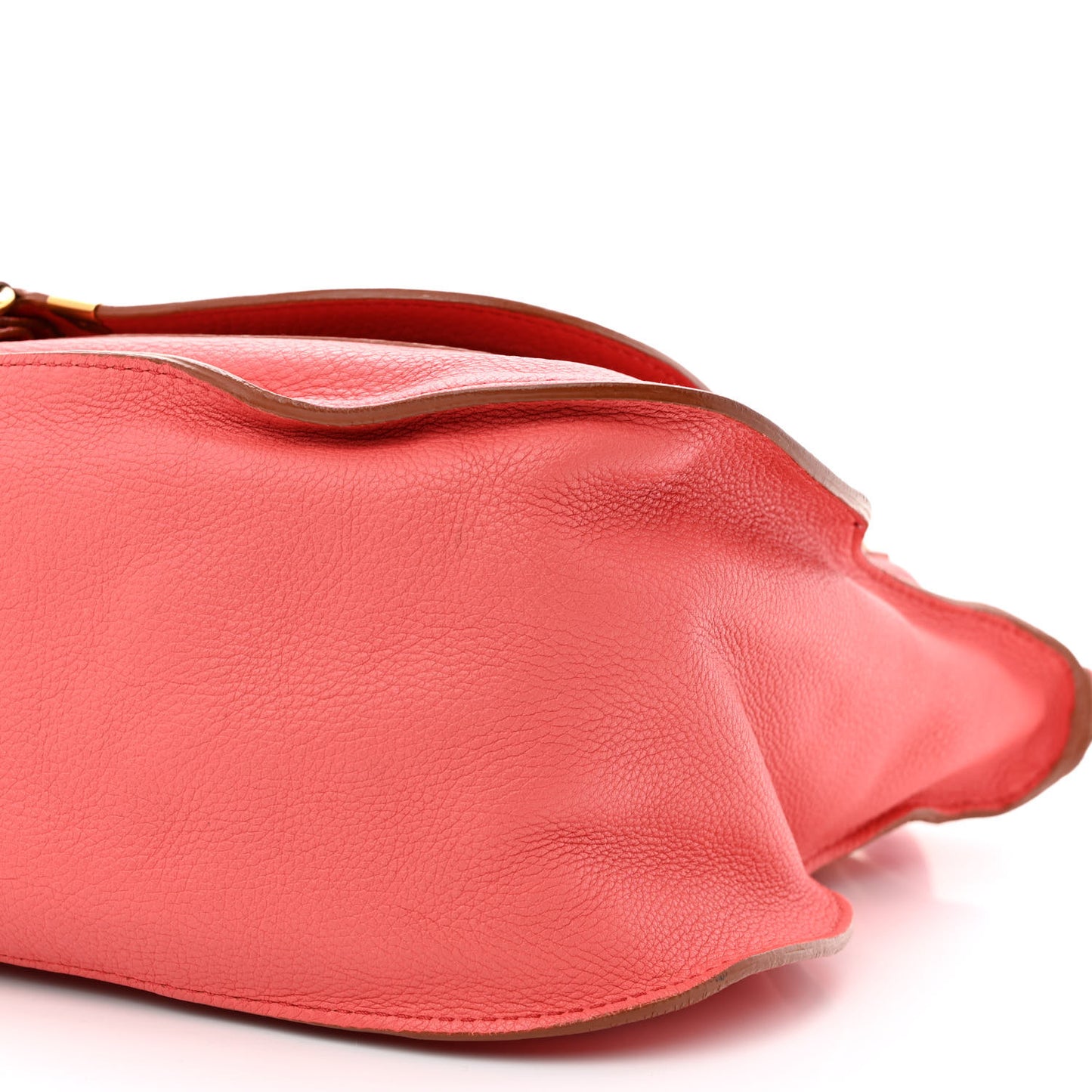 Calfskin Large Marcie Satchel Paradise Pink