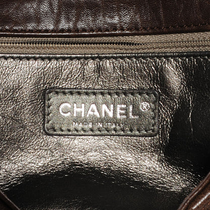 Chanel Distressed Lambskin Quilted Flap Brown 6 of 8