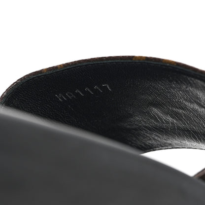 Louis Vuitton Metallic Calfskin Monogram Logo Sunbath Slide Sandals 38 9 of 9
