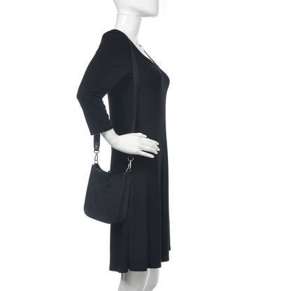 Hermes Taurillon Clemence Evelyne TPM Black 2 of 11