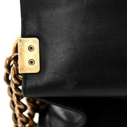 Chanel Glazed Calfskin Large Boy Flap Black 11 of 17