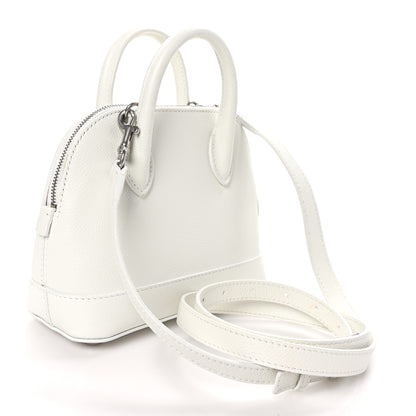 Balenciaga Grained Calfskin Logo XXS Ville Top Handle Bag White Fluo Pink 3 of 11