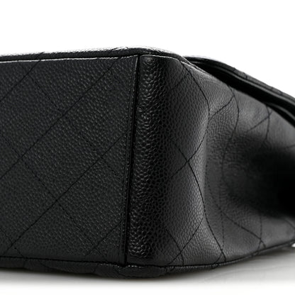 Chanel Caviar Quilted Maxi Double Flap Black 10 of 15