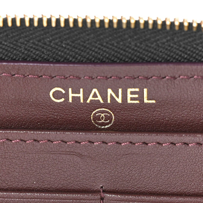 Chanel Caviar Quilted Large Gusset Zip Around Wallet Black 6 of 8