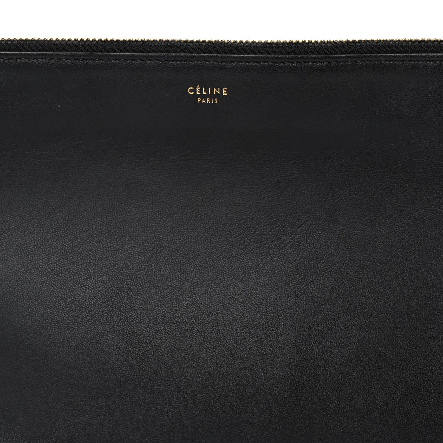 Celine Lambskin Large Trio Crossbody Bag Black 9 of 11