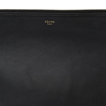 Celine Lambskin Large Trio Crossbody Bag Black 9 of 11