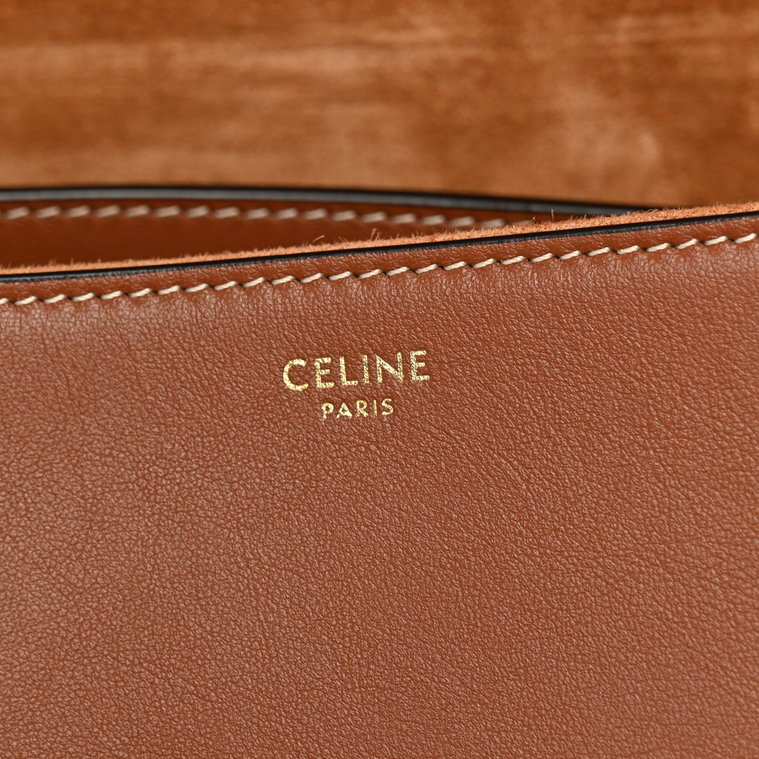Celine Calfskin Large Soft 16 Bag Tan 6 of 10