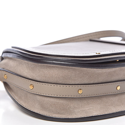 Chloe Calfskin Suede Small Nile Bracelet Bag Motty Grey 7 of 9