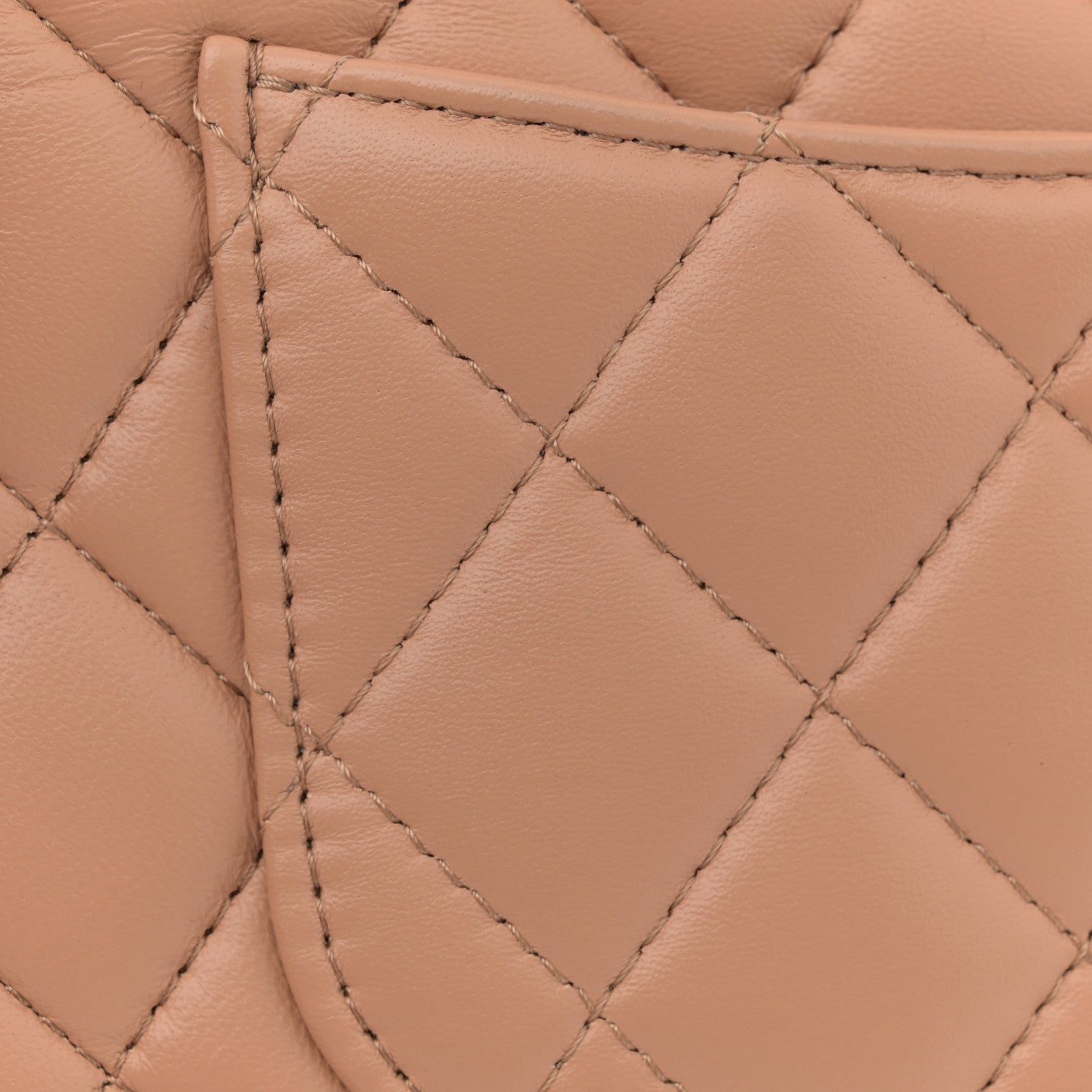 Chanel Lambskin Quilted Mini Top Handle Rectangular Flap Beige 12 of 13