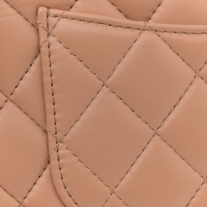 Chanel Lambskin Quilted Mini Top Handle Rectangular Flap Beige 12 of 13