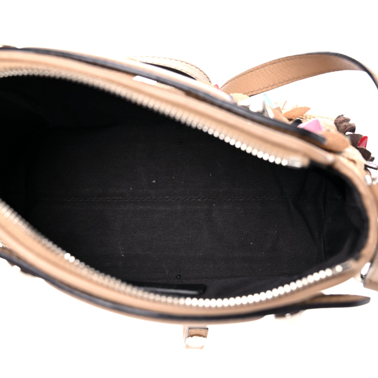 Paglia Vitello Dolce Flowerland Studded Striped Mini By The Way Boston Bag Natural Cuoio Multicolor