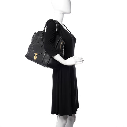 Celine Smooth Calfskin Mini Envelope Luggage Black 2 of 16