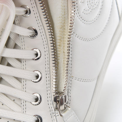 Chanel Calfskin High Top CC Sneakers 36 White 14 of 21