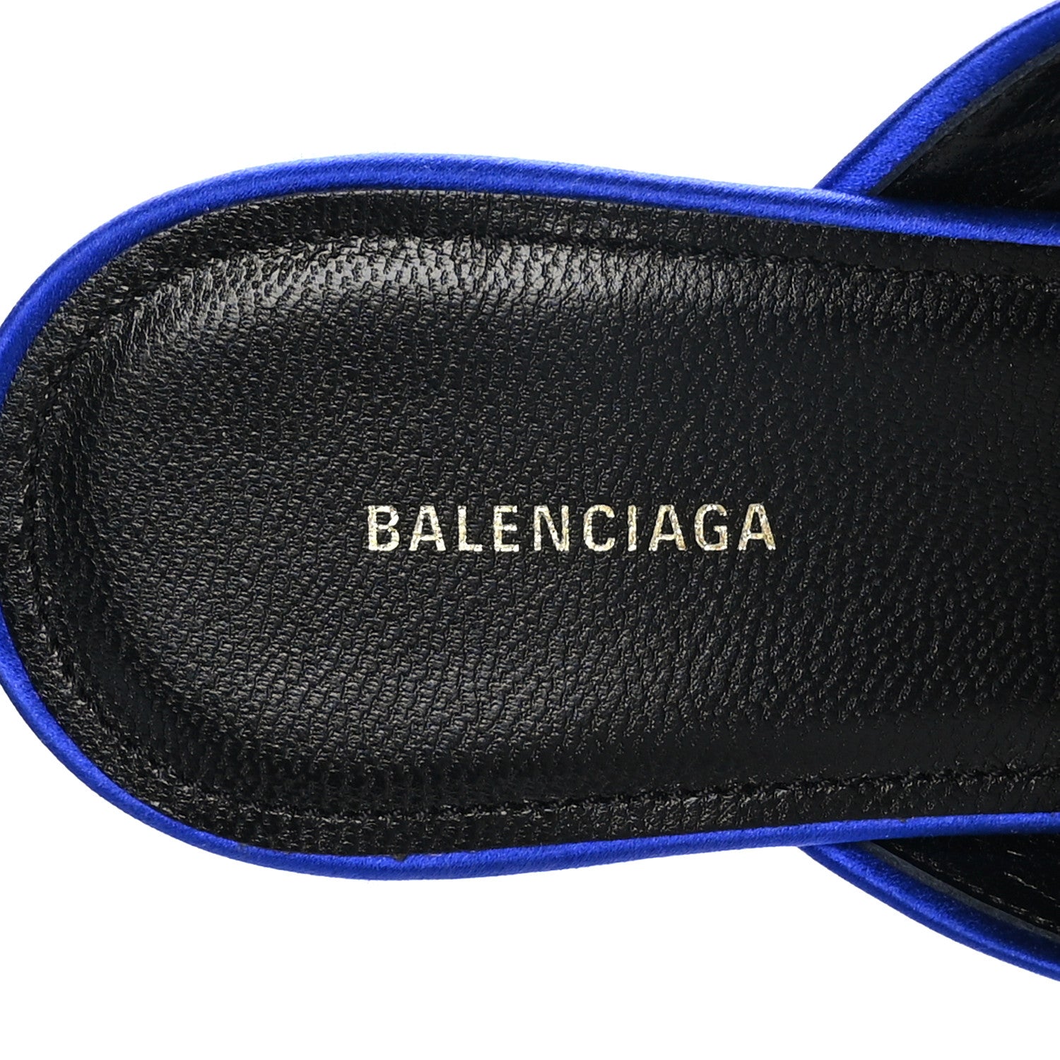Balenciaga Satin Pointed Toe Knife 40mm Mules 40 Blue 7 of 8