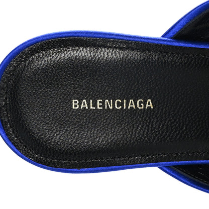 Balenciaga Satin Pointed Toe Knife 40mm Mules 40 Blue 7 of 8