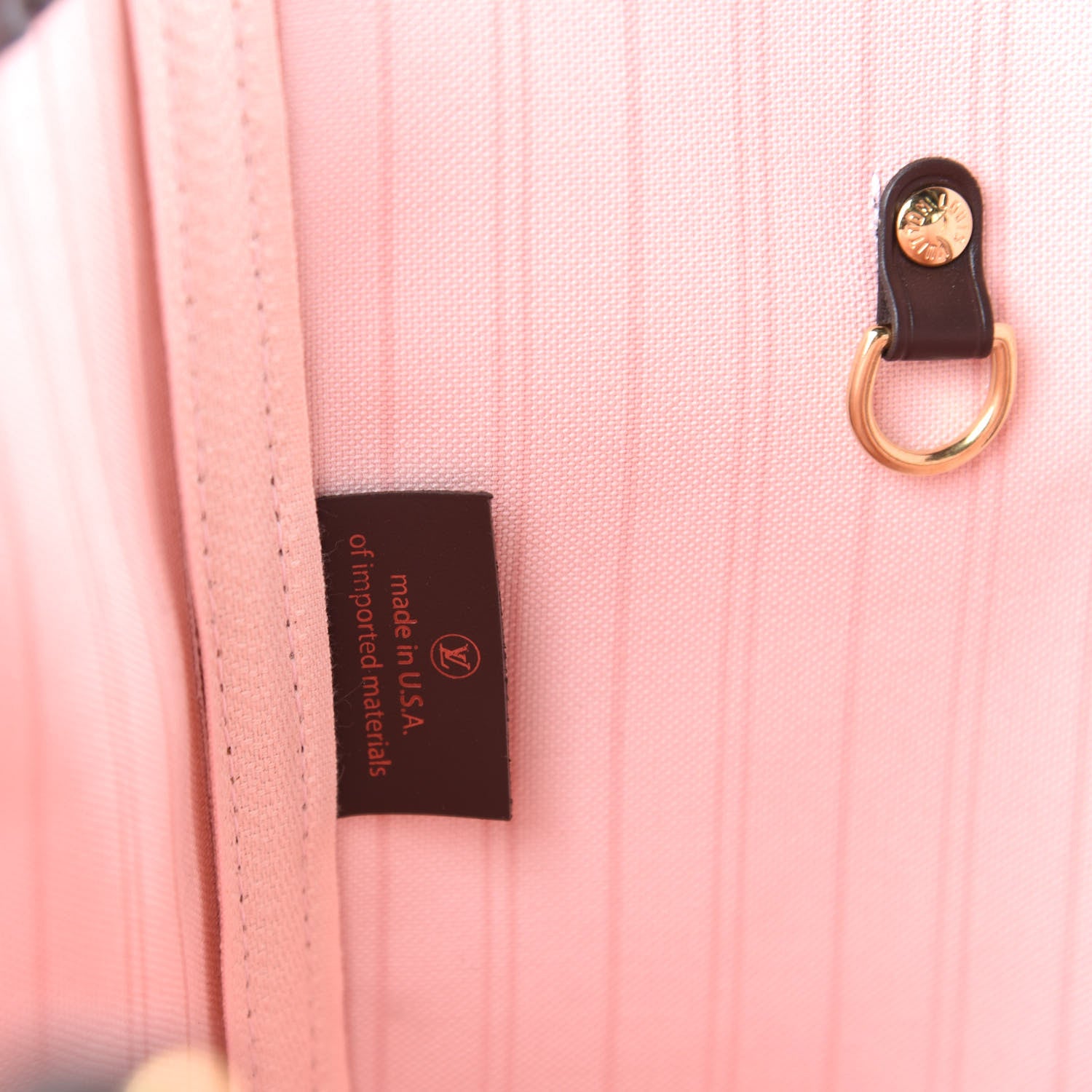 Louis Vuitton Damier Ebene Neo Neverfull MM Rose Ballerine 9 of 11