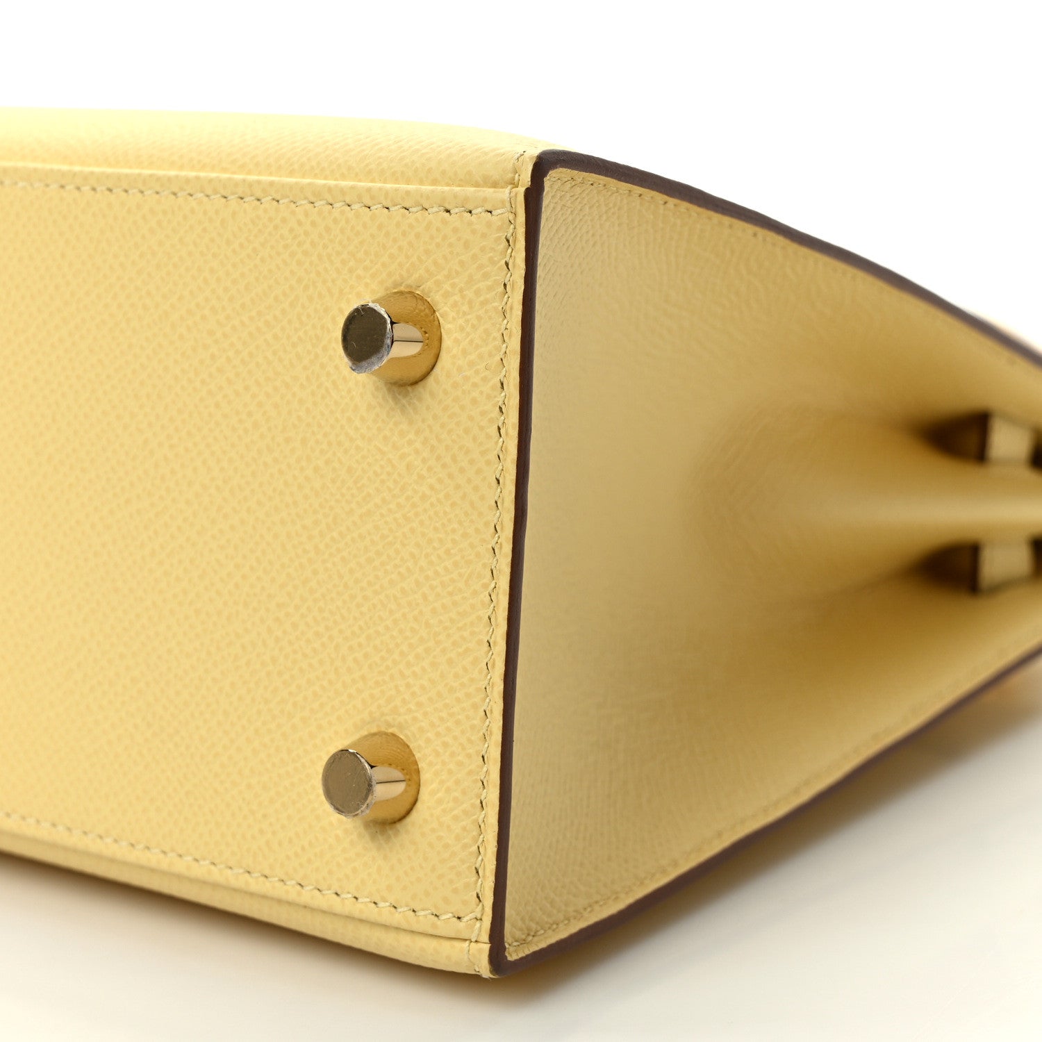 Hermes Epsom Kelly Sellier 25 Jaune Poussin 8 of 9