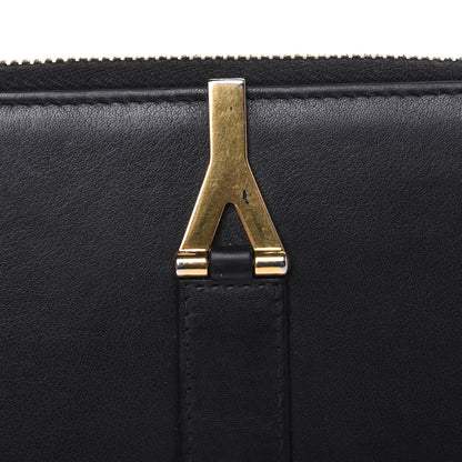 Saint Laurent Calfskin Classic Y Ligne Zip Wallet Black 17 of 19