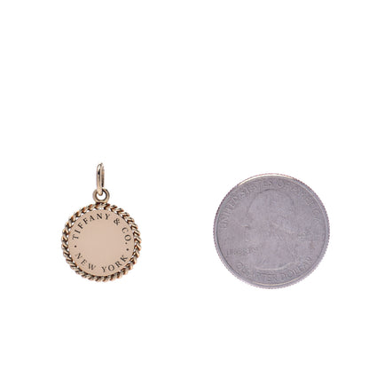 Tiffany 18K Yellow Gold Twist Round Charm 2 of 4