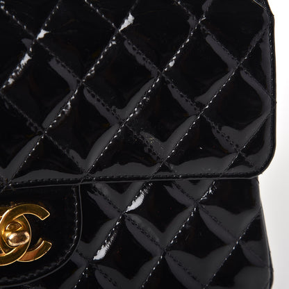 Chanel Patent Quilted Small Double Sided Flap Black 13 of 14