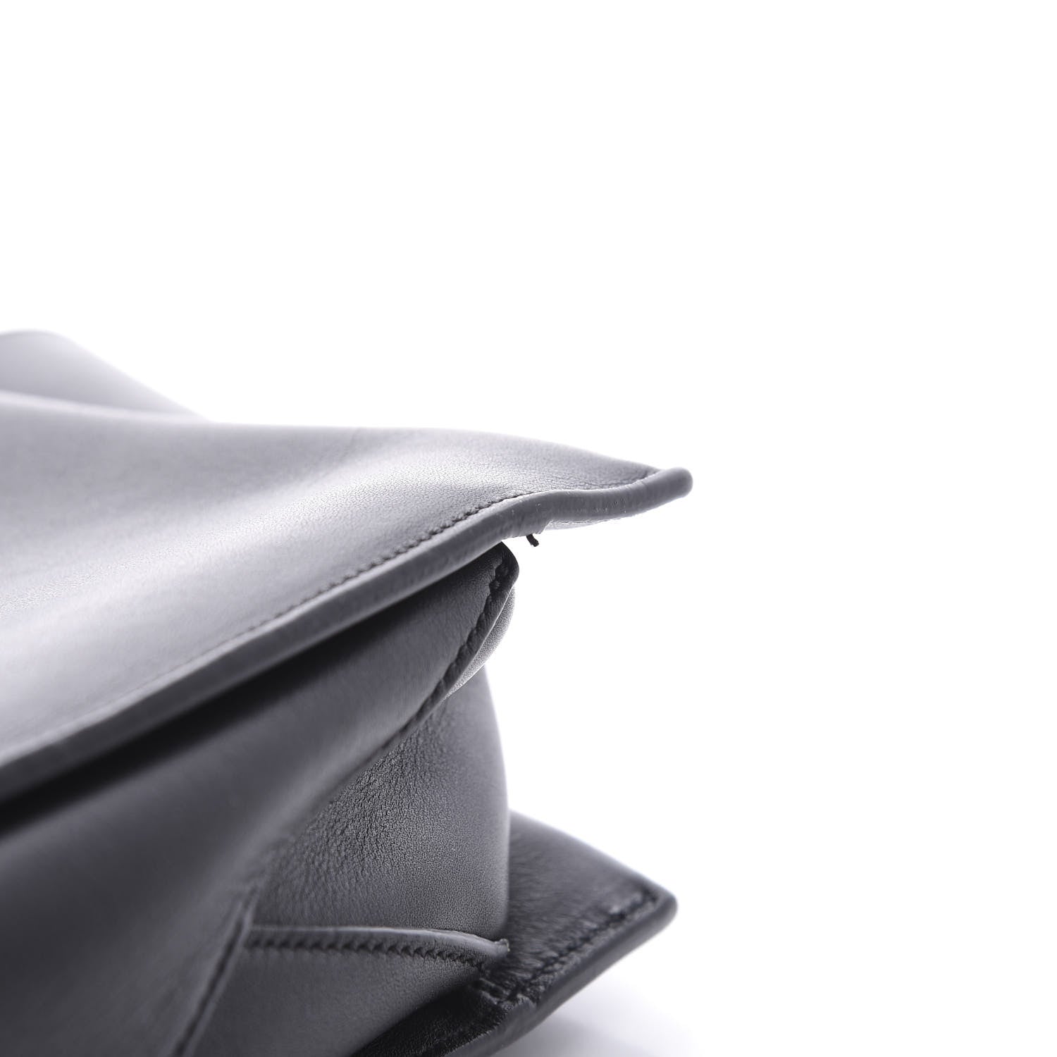 Celine Supple Natural Calfskin Tri-Fold Clutch Black 12 of 14