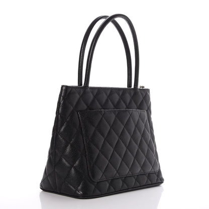 Chanel Caviar Quilted Medallion Tote Black 3 of 7