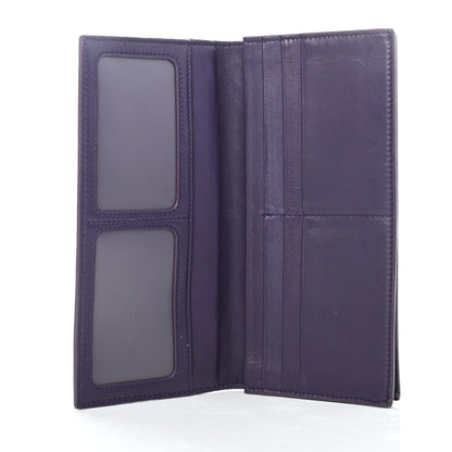 Bottega Veneta Nappa Intrecciato Long Bi-Fold Wallet Purple 4 of 4