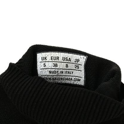 Balenciaga Neoprene Knit Womens Speed Sneakers 38 Black White 7 of 7