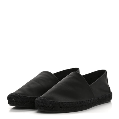 Saint Laurent Crepe Satin Elba Espadrilles 38 Black 4 of 9
