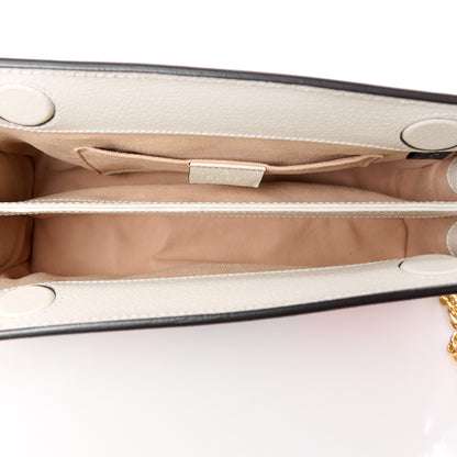 Gucci GG Supreme Monogram Flora Web Small Ophidia Chain Shoulder Bag White 5 of 12