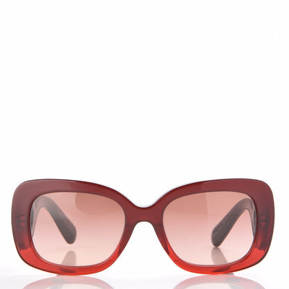 Prada Acetate Baroque Sunglasses SPR 27O Red 2 of 7