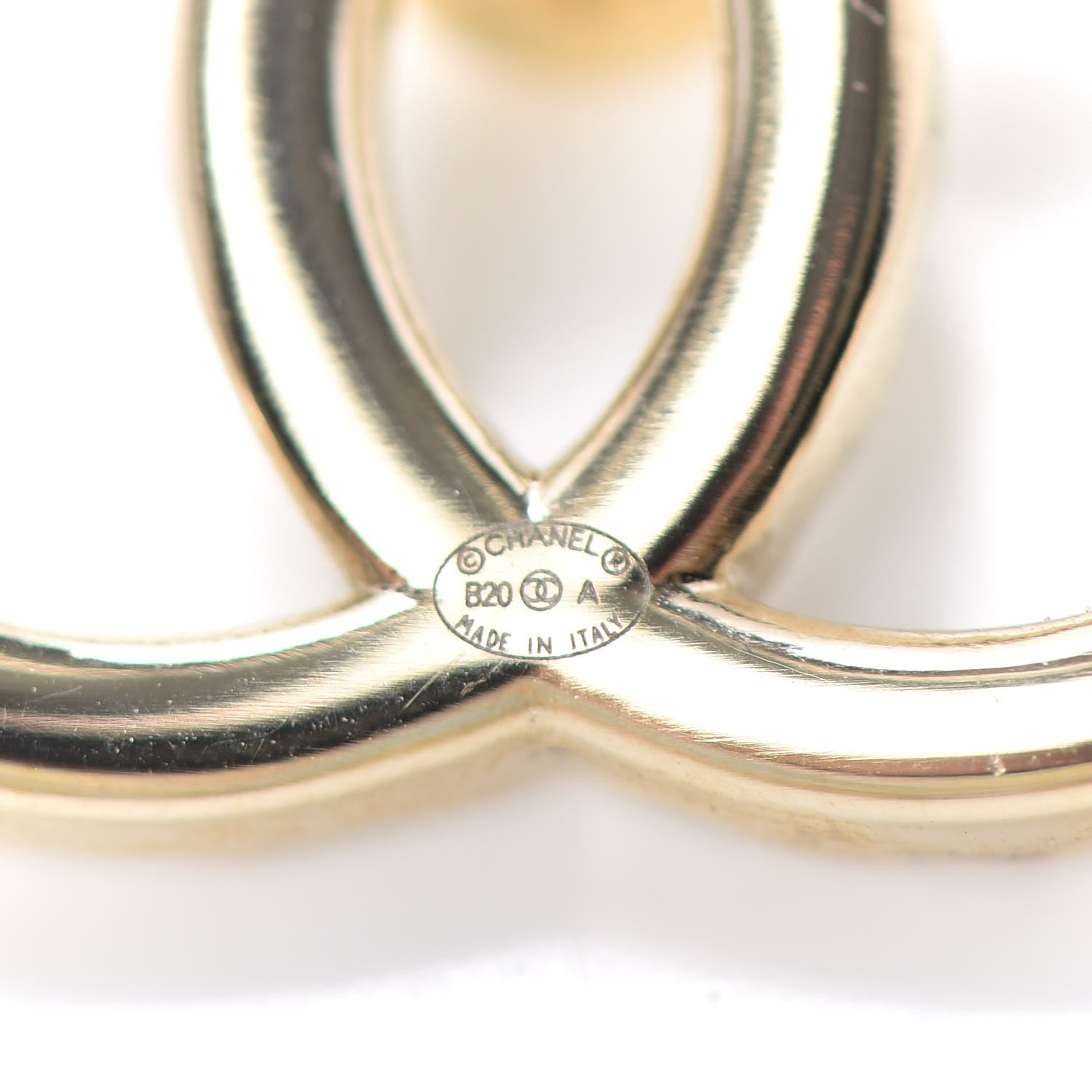 Chanel Baguette Crystal High Society CC Earrings Gold 4 of 4