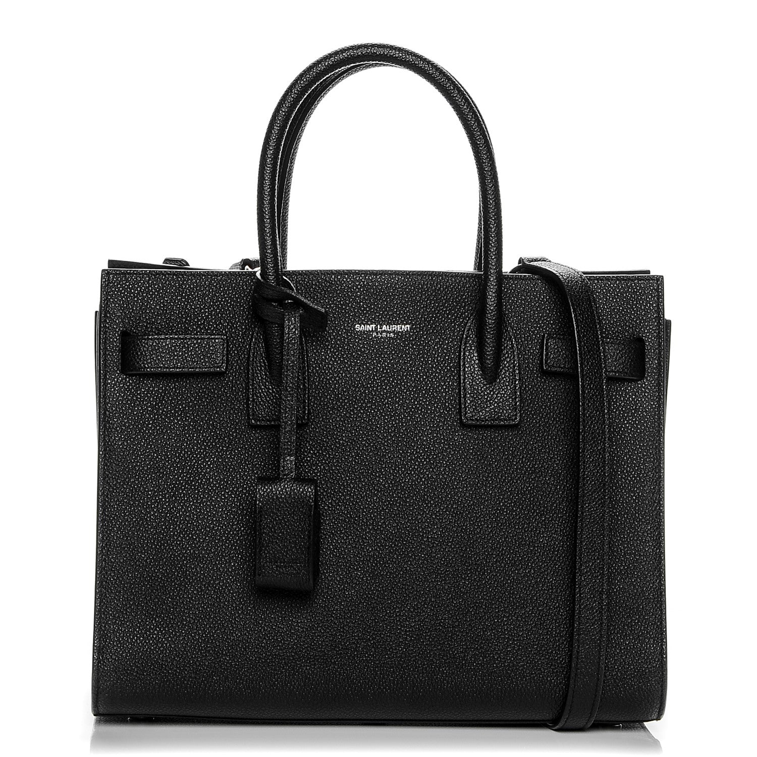 Saint Laurent Grained Calfskin Baby Sac De Jour Black 1 of 7