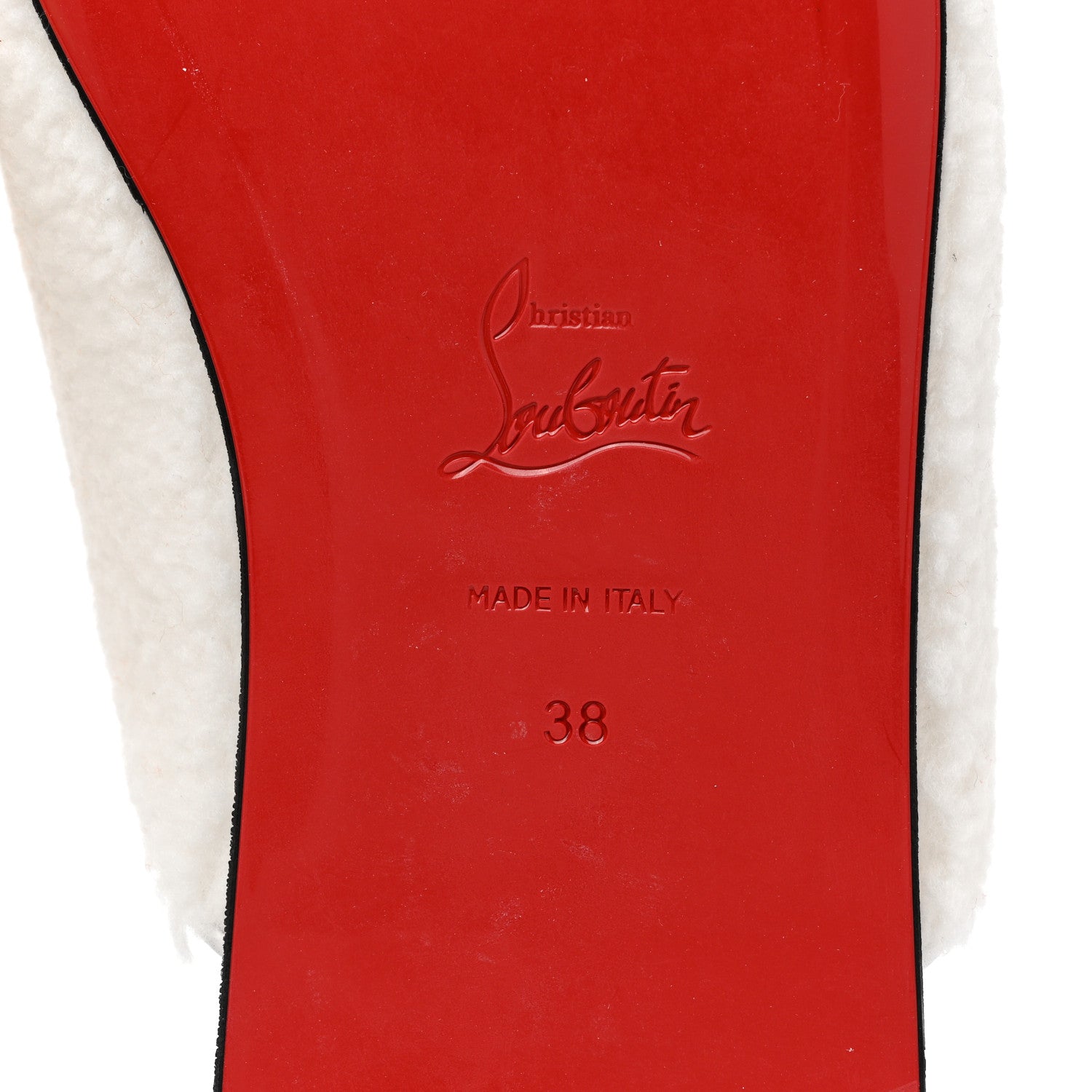 Christian Louboutin Navy Coolito Donna Slippers 38 White 6 of 8
