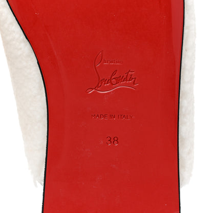 Christian Louboutin Navy Coolito Donna Slippers 38 White 6 of 8