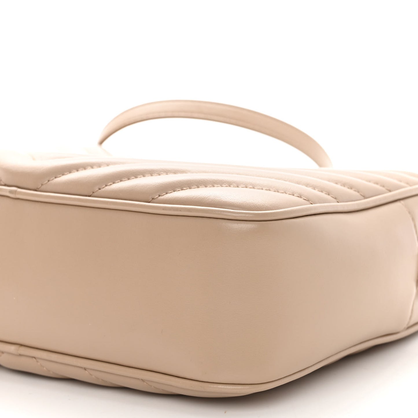 Calfskin Matelasse Monogram Lou Camera Bag Dark Beige