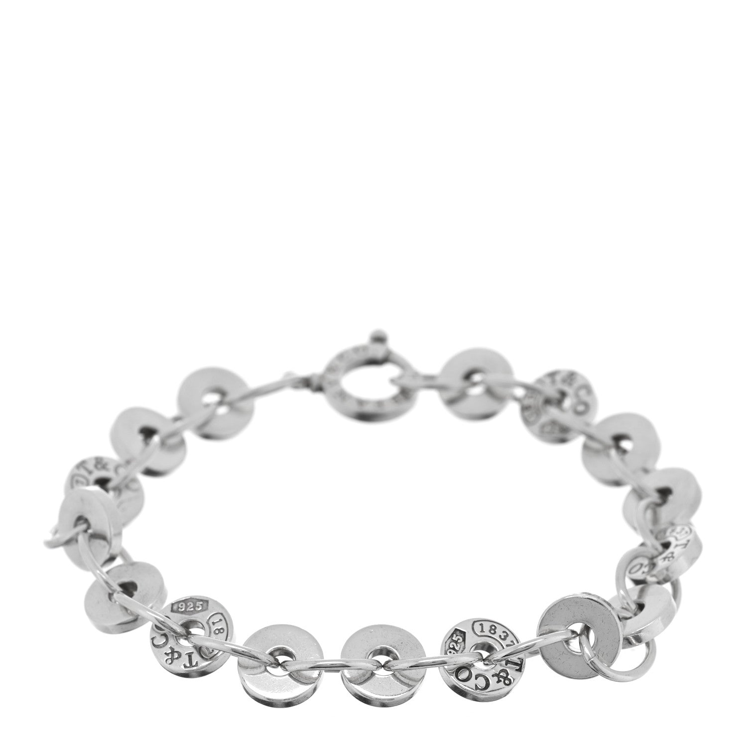 Tiffany Sterling Silver 1837 Circle Bracelet 1 of 3