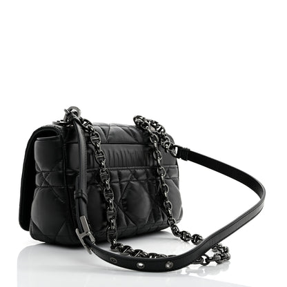 Christian Dior Calfskin Macrocannage Small Caro Bag Black 3 of 10