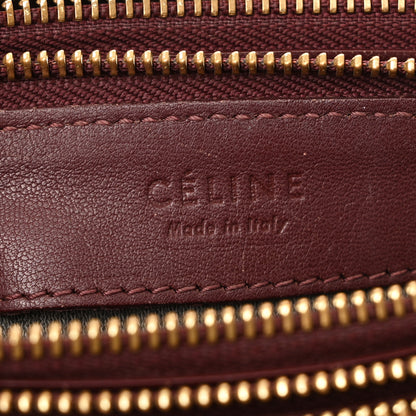 Celine Lambskin Large Trio Crossbody Bag Burgundy 8 of 14