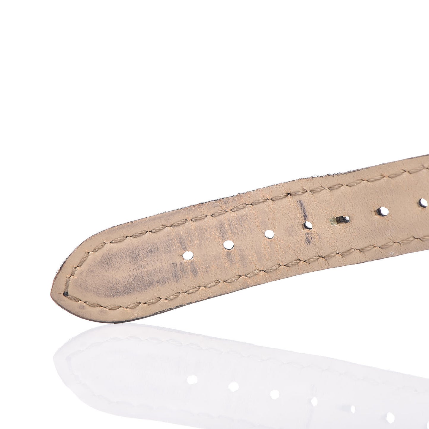 18K Yellow Gold Alligator 30mm Vendome Quartz Watch