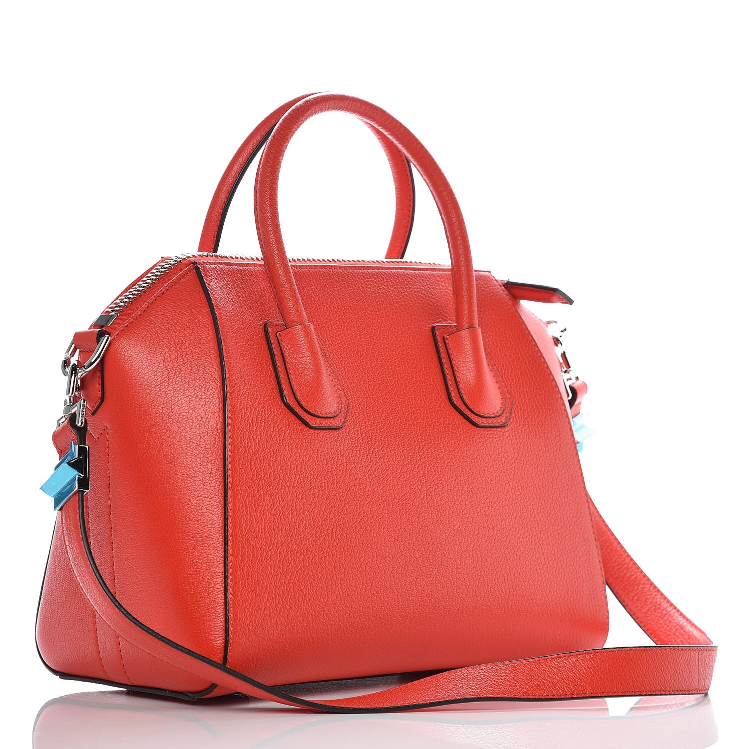 Givenchy Sugar Goatskin Small Antigona Medium Pop Red 3 of 9