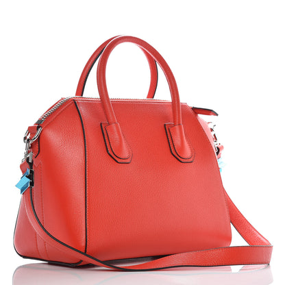 Givenchy Sugar Goatskin Small Antigona Medium Pop Red 3 of 9