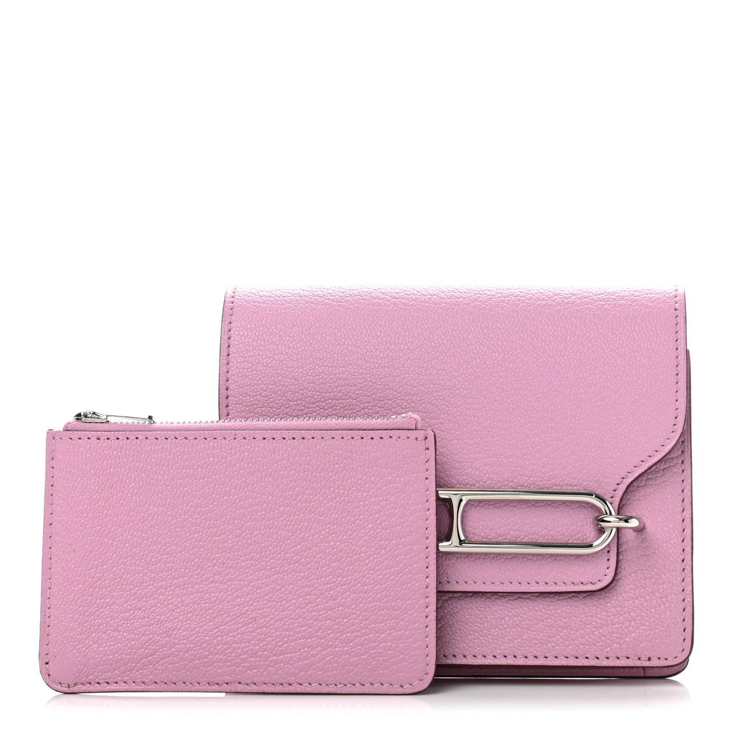 Chevre Mysore Roulis Slim Wallet Mauve Sylvestre