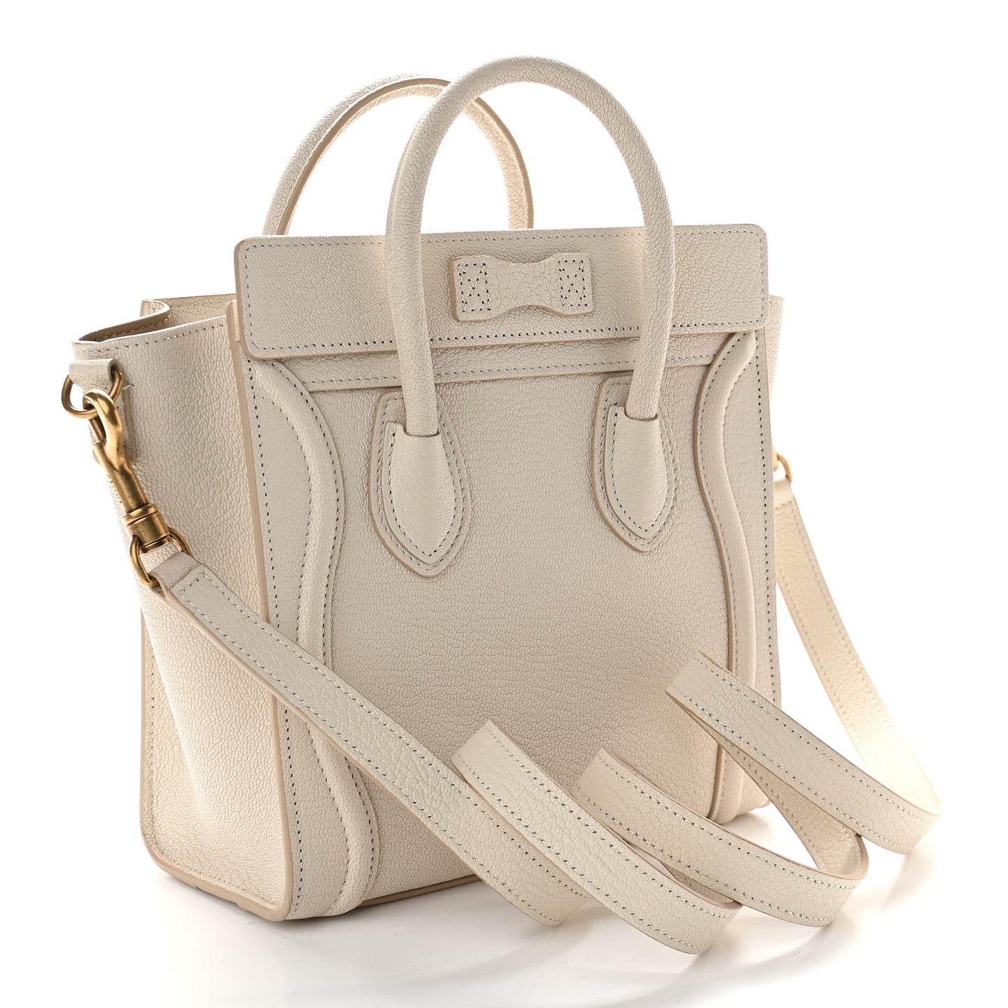 Goatskin Nano Luggage White