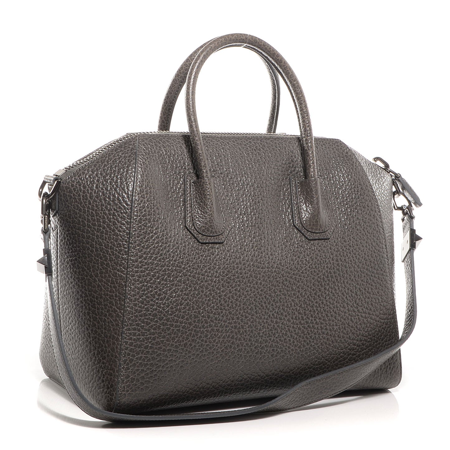 Pebbled Calfskin Medium Antigona Grey