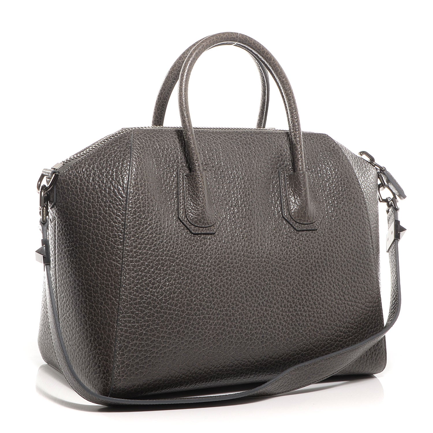 Givenchy Pebbled Calfskin Medium Antigona Grey 3 of 13