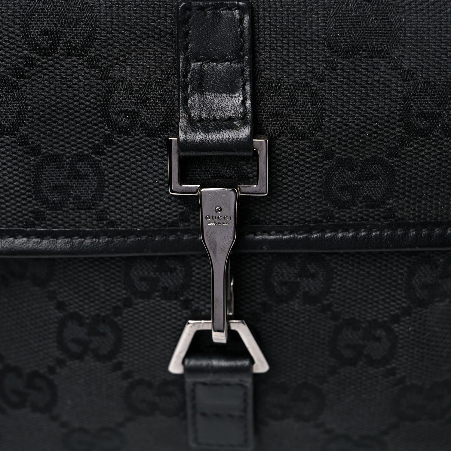 Gucci GG Monogram Web Flight Belt Bag Black 21 of 21