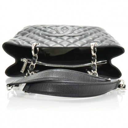 Chanel Caviar Quilted Grand Shopping Tote GST Black 6 of 11